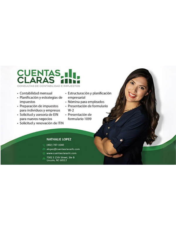 cuentas claras front